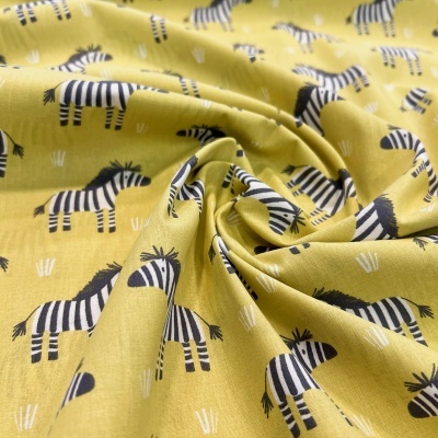 Tecido Le Tissu by Domotex | Zebras - Verde Ácido