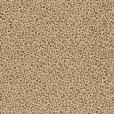 Tecido Anni Downs | On the 12th Day - Pears Taupe