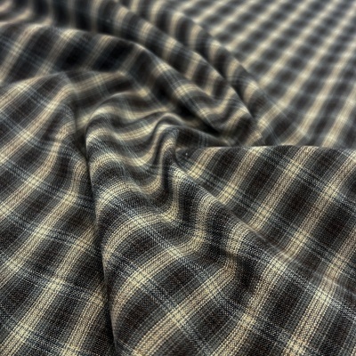 Tecido Japonês | Britt - Bege Castanho e Azul