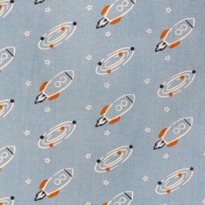 Tecido Le Tissu by Domotex | Foguetões - Azul