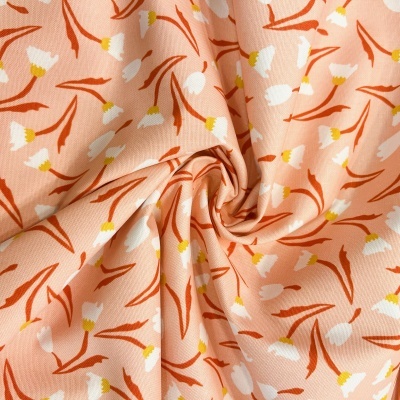 Tecido Alinhado | Iris Garden - Pêssego