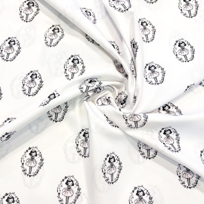 Tecido Poppy | Arlequeen - Branco