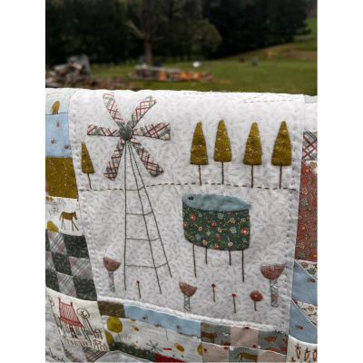 Hatched and Patched | The Goat, the Goose, & and Cow Called Bruce Quilt