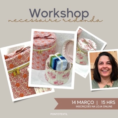 Workshop | Dina Pinheiro - Necessaire Redondo
