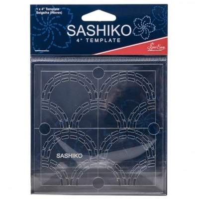 Sew Easy | Template de Sashiko | Seigaiha 4" - Waves
