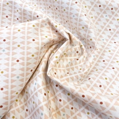 Tecido Le Tissu by Domotex | Bolas e Triângulos - Salmão