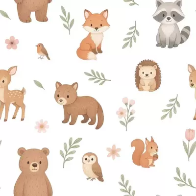 Tecido Pontotextil | Bosque Fofo