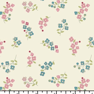 Tecido EQP | Back in the Day - Forget Me Not Cotton
