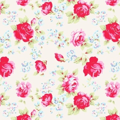 Tecido Tanya Whelan | Posie - Scattered Roses Cream