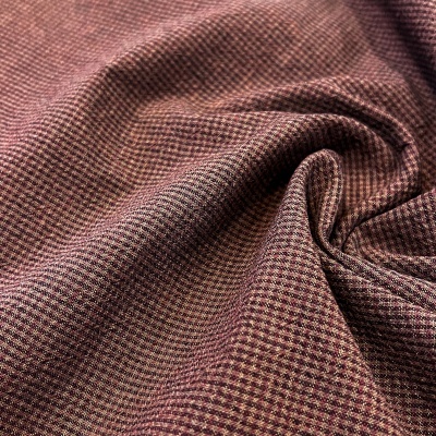 Tecido Japonês | Micro Vichy - Bordeaux