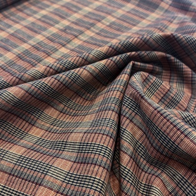 Tecido Japonês | Checks - Vermelho e Azul Escuro