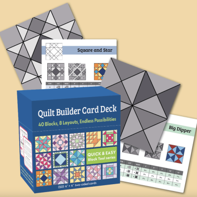 Quilt Builder Card Deck | 40 block, 8 layouts, Endless Possibilities - Set 1
