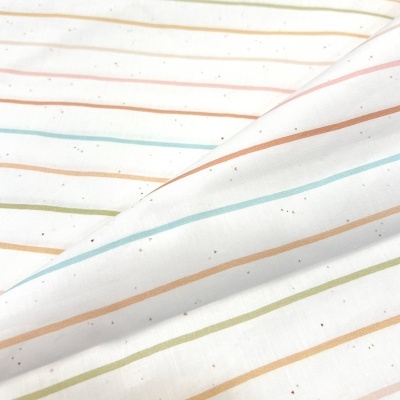 Tecido Pontotextil | Riscas - Fundo Branco