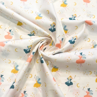 Tecido Poppy | Magical Fairy - Branco
