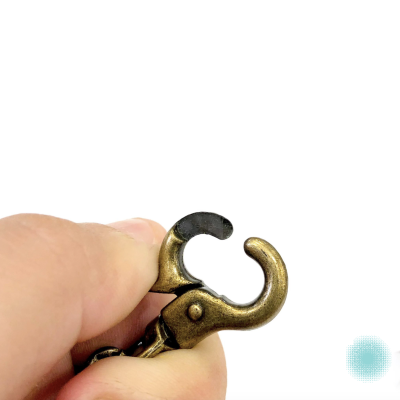 Alça Tiracolo com Corrente - Pele Sintética em Preto