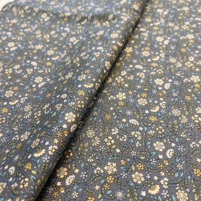 Tecido Makower | Bloom Floral Scroll - Cinzento