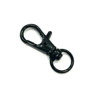 Mosquetão Redondo Preto 9mm