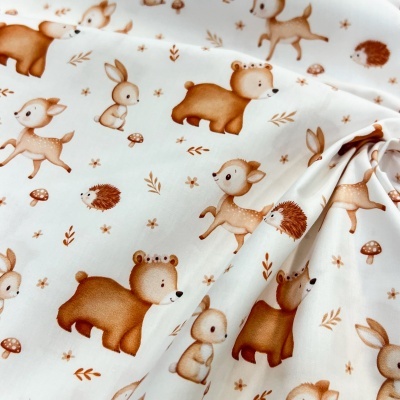 Tecido Pontotextil | Bosque - Branco