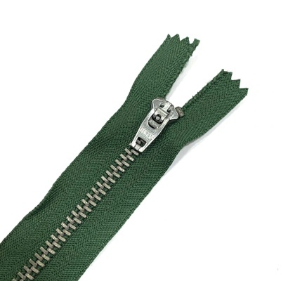 Fecho | Verde Cremalheira Prateada - 19cm