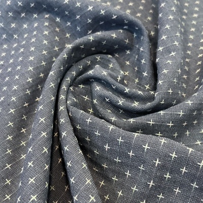 Tecido Japonês | Cross - Cinzento Escuro