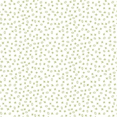 Tecido EQP | Tic-Tac-Toe - Cream Apple Green