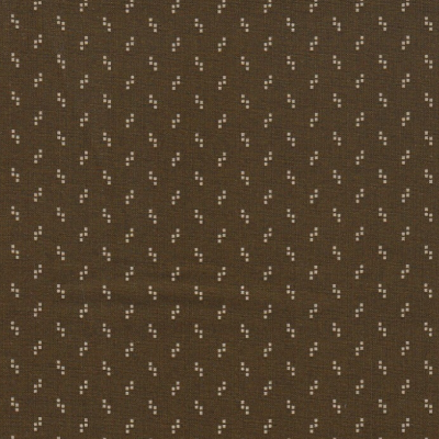 Tecido Stof | Tiny Delight - Tetris - Castanho