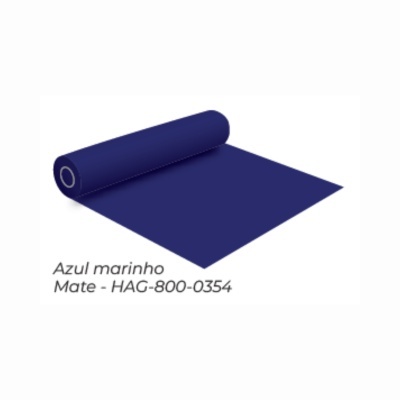 Rolo de tecido azul marinho mate