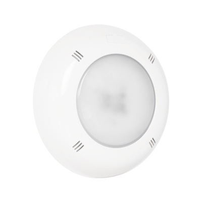 Luz LED redonda embutida branca com difusor opaco e ranhuras