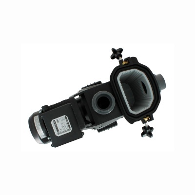 Filtro de ar para carro com estrutura plástica preta e filtro branco visível no interior