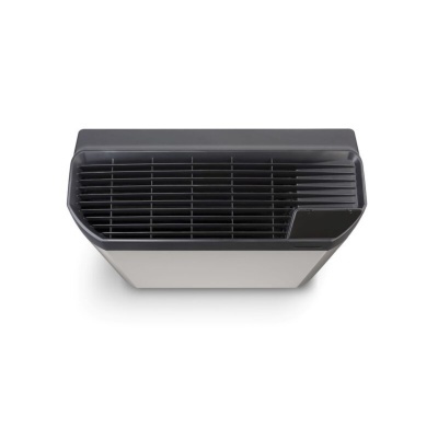 Aparelho compacto de ar condicionado portátil cinza e preto