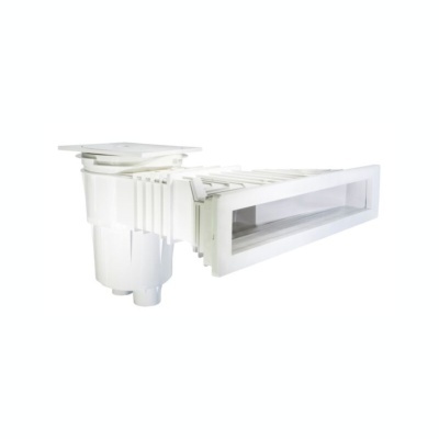 Filtro branco para ar condicionado com grelha retangular