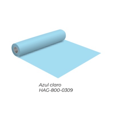 Rolo de tecido azul claro com identificação Azul claro HAG-800-0309