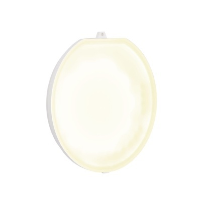 Assento de sanita oval branco com aba de fixação