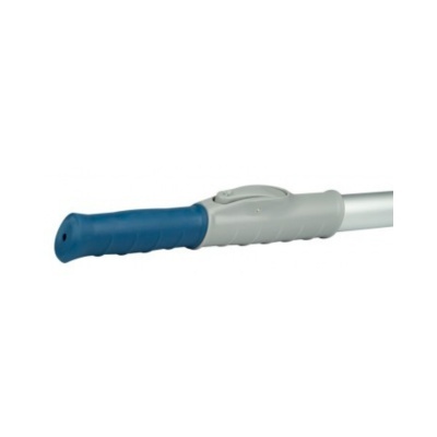 Punho azul e cinzento com botão cinzento