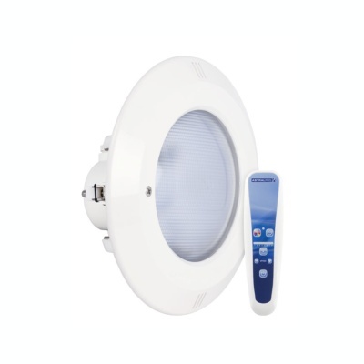 Luz subaquática redonda branca com painel azul ASTRALPOOL