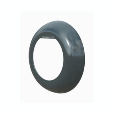 Pneu liso preto com texto branco ASTRALPOOL