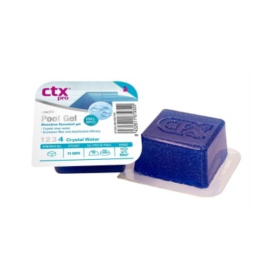 Gel monodose floculante para piscinas CTX Pro Pool Gel com bloco azul