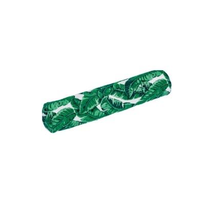 Colchão com padrão de folhas verdes