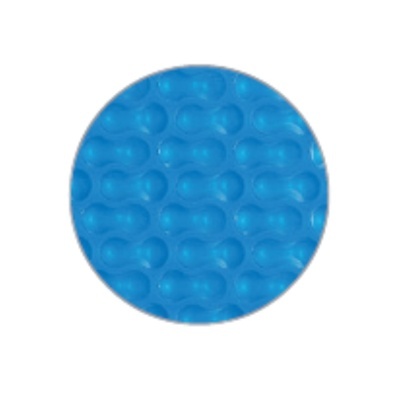Disco azul com textura de bolhas em relevo