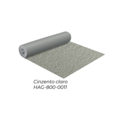 Rolo de tecido cinzento claro com textura