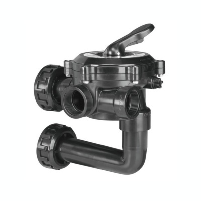 Válvula de multiporta preto com punho de controlo
