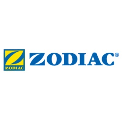 Logótipo da marca Zodiac com símbolo amarelo e azul
