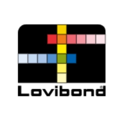 Logótipo Lovibond com cruz colorida e texto