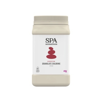 Frasco de granulados para desinfeção SPA sensations