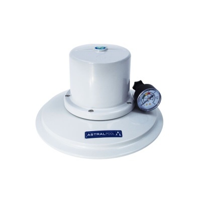 Filtro branco para piscina com visor de pressão da marca ASTRALPOOL