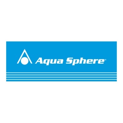 Logotipo Aqua Sphere em fundo azul