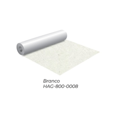 Rolo branco parcialmente desenrolado sobre superfície branca texturizada