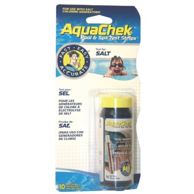 Embalagem de tiras de teste AquaChek para piscinas com tampa amarela