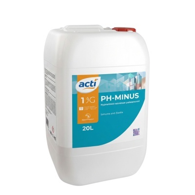 Contentor branco com etiqueta azul e laranja PH-MINUS