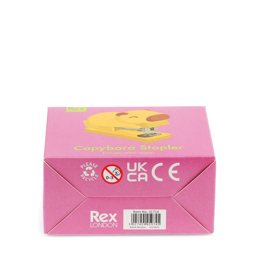 Caixa rosa de agrafador capibara Rex London
